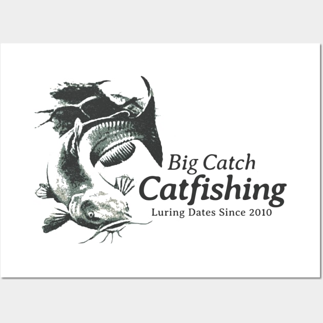 Big Catch Catfishing Wall Art by visualcraftsman